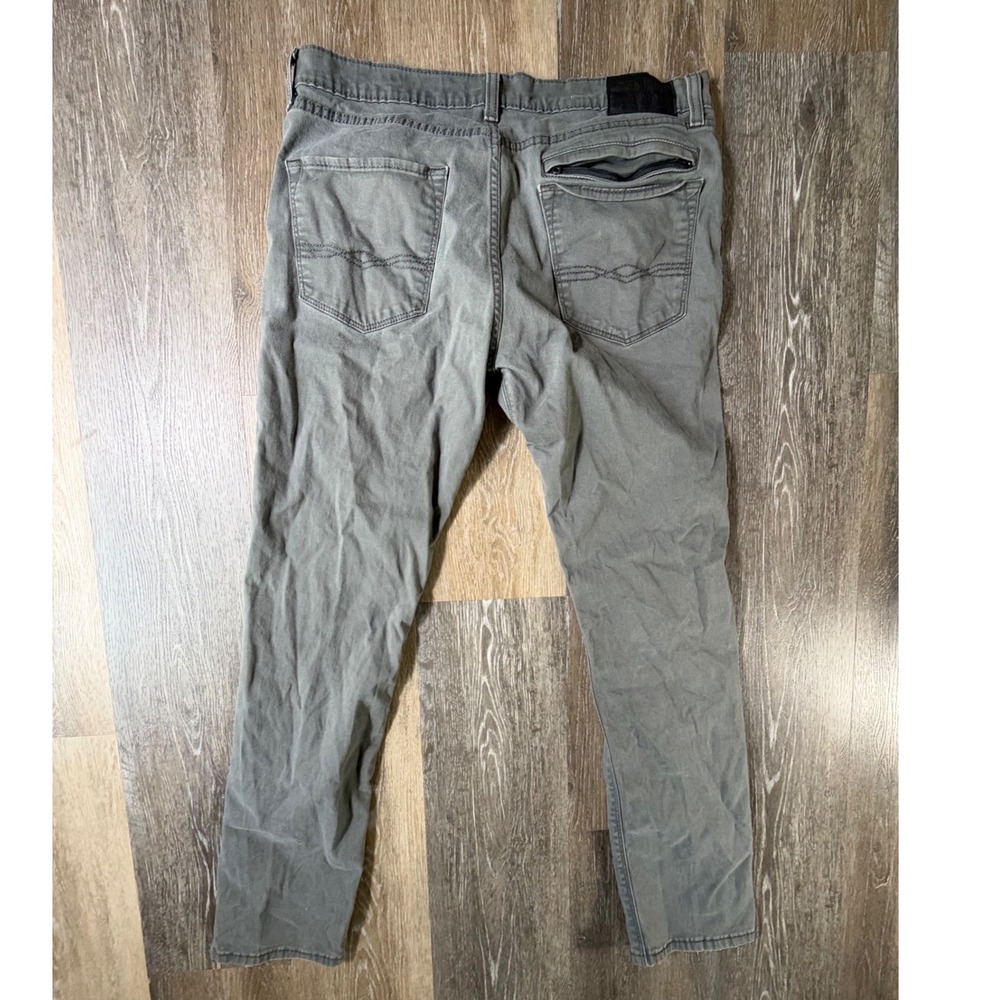 Denizen Levi's 216 Skinny Fit Pants Mens 36x32 Grey Stretch Chino Casual - Picture 7 of 8